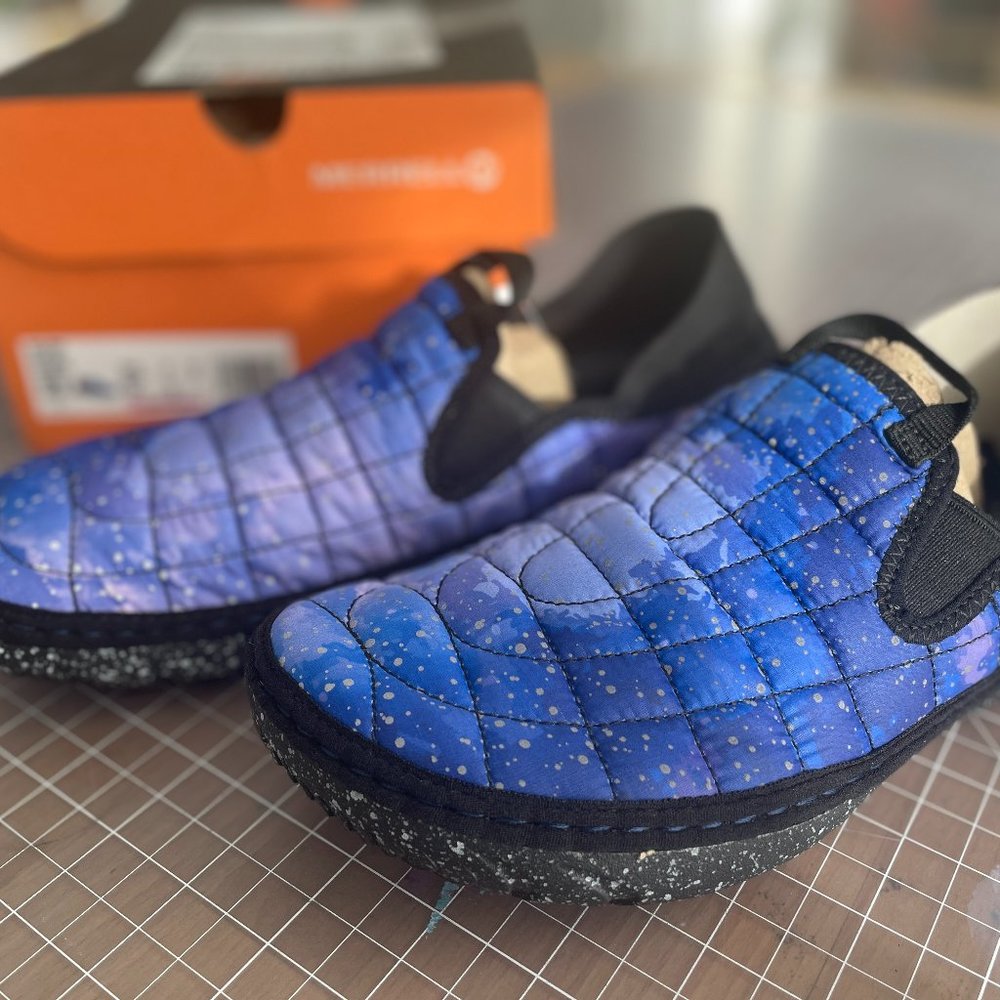 NEW Merrell Womens Hut Moc Night Sky Bleu Fonce J004078 Sz USA 8 M